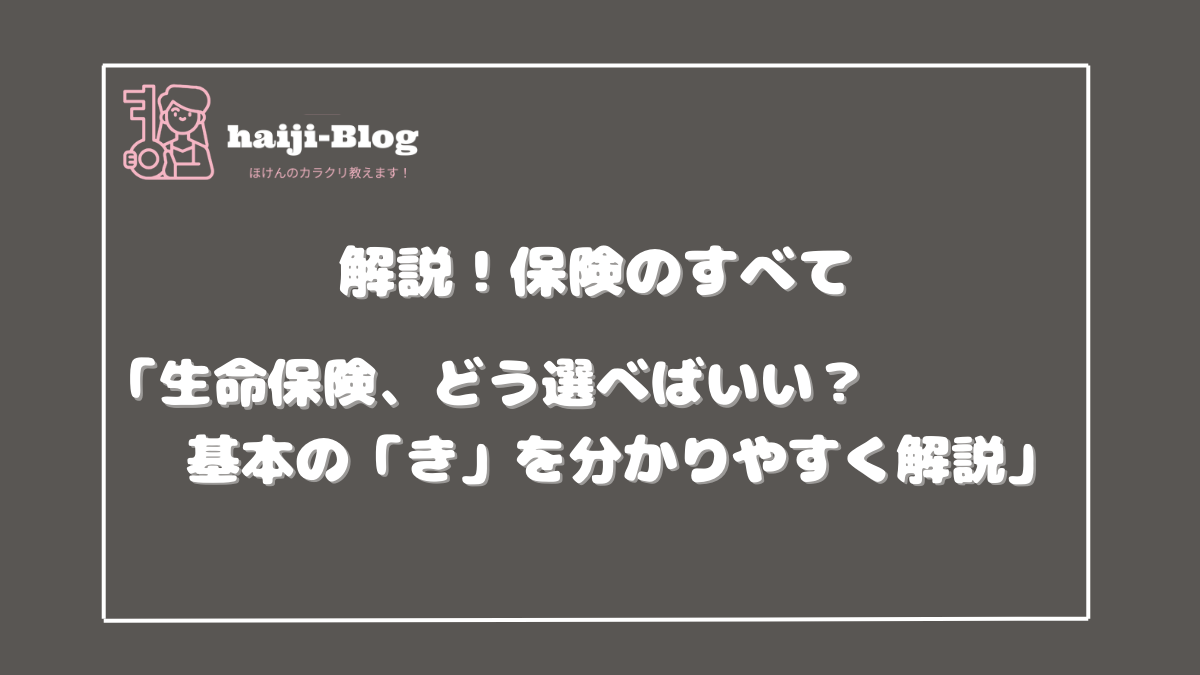 保険の解説基本のき